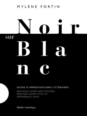 cover image of Noir sur blanc